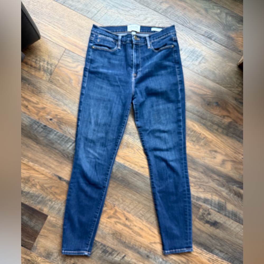 Frame Denim Dark Blue Skinny Jeans